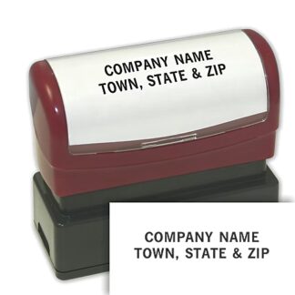 Two Line Custom Stamp